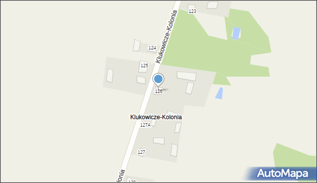 Klukowicze, Klukowicze, 126, mapa Klukowicze