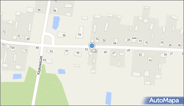 Klukowicze, Klukowicze, 51A, mapa Klukowicze