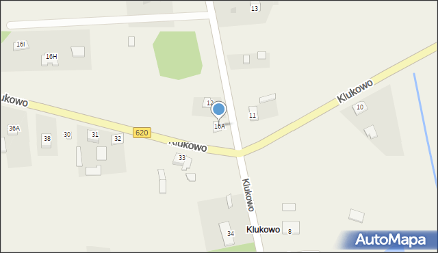 Klukowo, Klukowo, 16A, mapa Klukowo