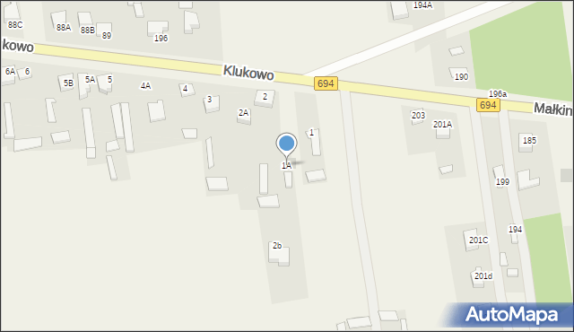 Klukowo, Klukowo, 1A, mapa Klukowo