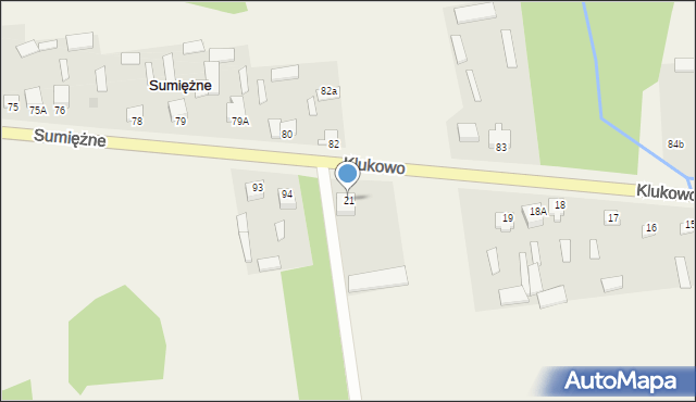 Klukowo, Klukowo, 21, mapa Klukowo