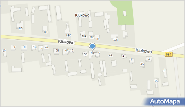 Klukowo, Klukowo, 5A, mapa Klukowo