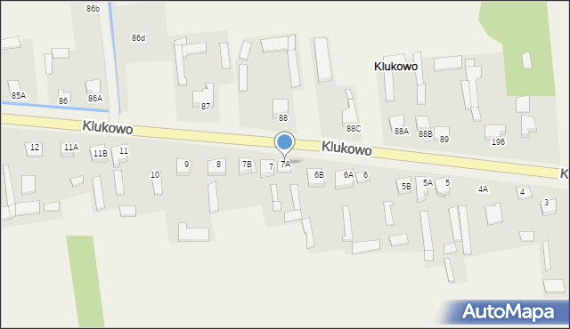 Klukowo, Klukowo, 7A, mapa Klukowo