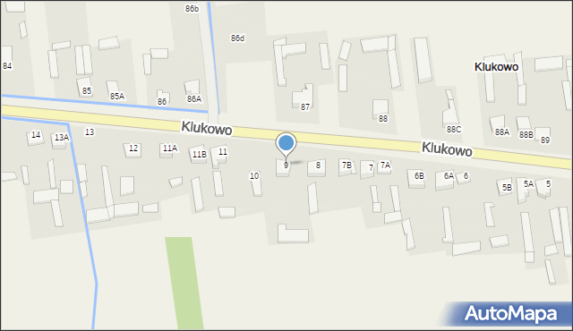 Klukowo, Klukowo, 9, mapa Klukowo