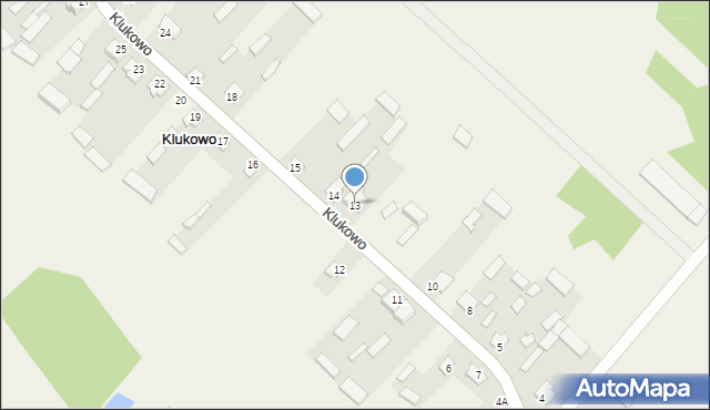 Klukowo, Klukowo, 13, mapa Klukowo