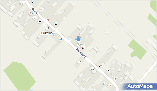 Klukowo, Klukowo, 14, mapa Klukowo