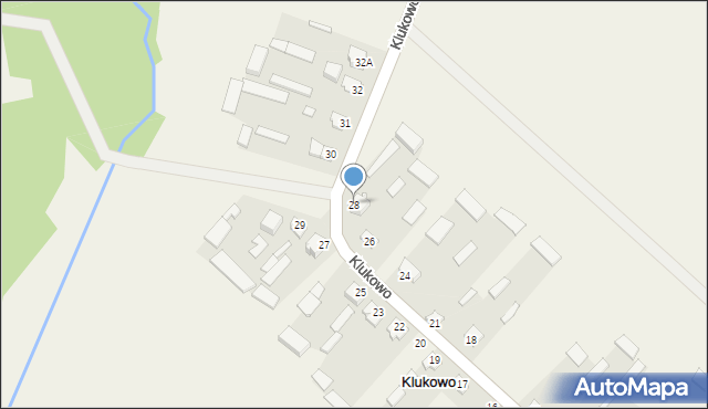 Klukowo, Klukowo, 28, mapa Klukowo