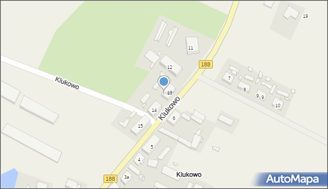 Klukowo, Klukowo, 13/2, mapa Klukowo