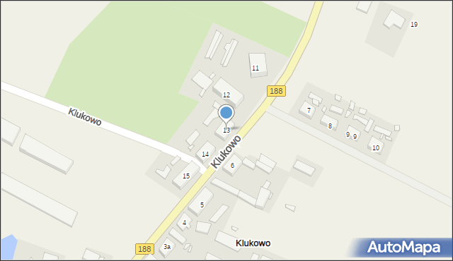 Klukowo, Klukowo, 13, mapa Klukowo