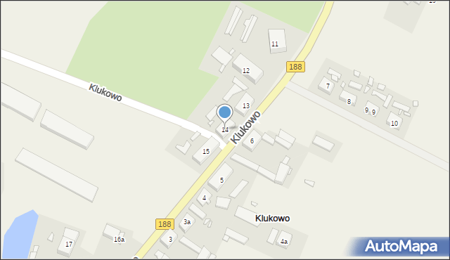 Klukowo, Klukowo, 14, mapa Klukowo