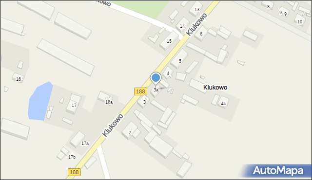 Klukowo, Klukowo, 3a, mapa Klukowo