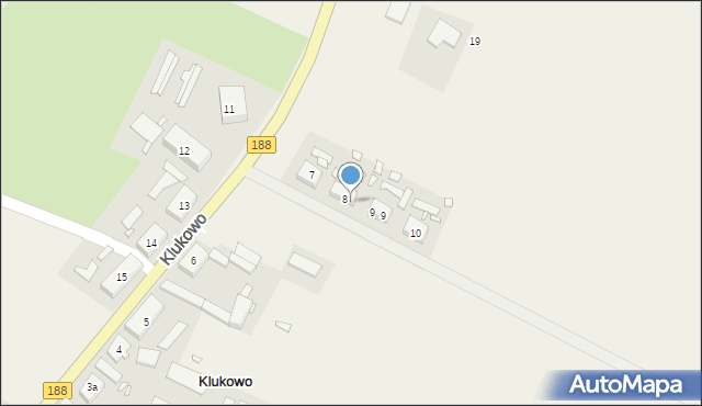 Klukowo, Klukowo, 8/2, mapa Klukowo