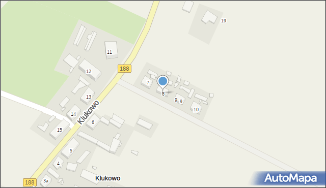 Klukowo, Klukowo, 8, mapa Klukowo