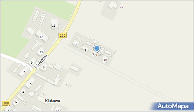 Klukowo, Klukowo, 9/2, mapa Klukowo