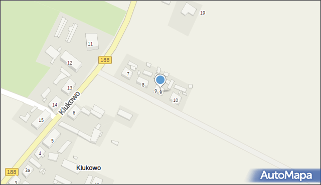 Klukowo, Klukowo, 9, mapa Klukowo