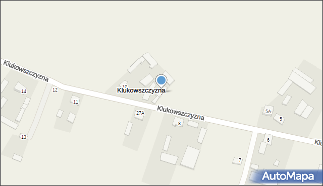 Klukowszczyzna, Klukowszczyzna, 9, mapa Klukowszczyzna