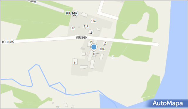 Klusek, Klusek, 8, mapa Klusek