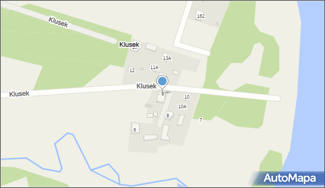 Klusek, Klusek, 9, mapa Klusek