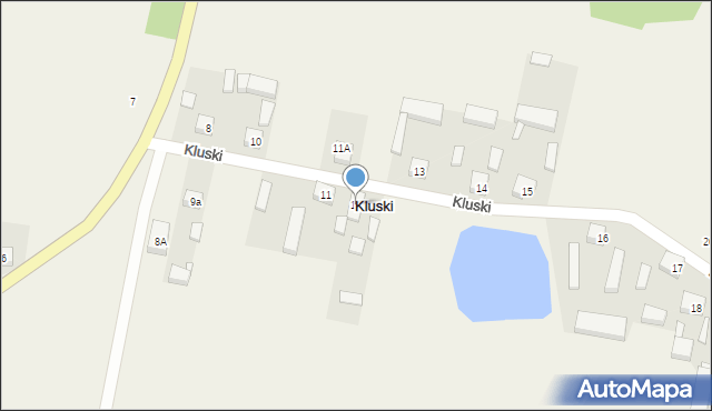 Kluski, Kluski, 12, mapa Kluski