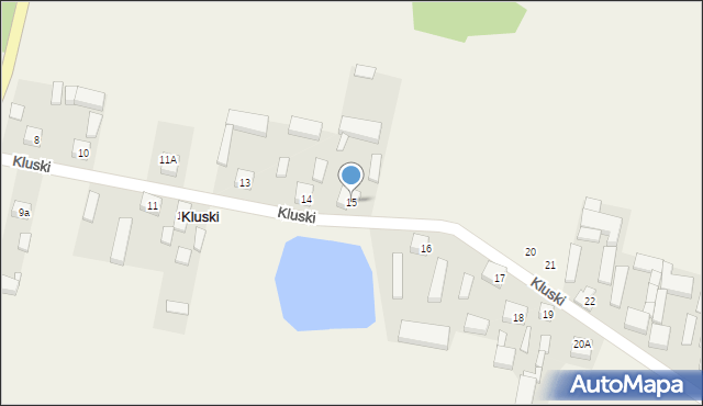 Kluski, Kluski, 15, mapa Kluski