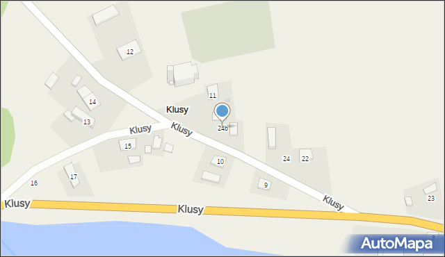 Klusy, Klusy, 24b, mapa Klusy