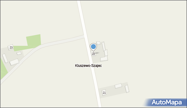 Kluszewo, Kluszewo, 22, mapa Kluszewo