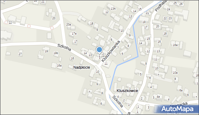 Kluszkowce, Kluszkowianka, 1, mapa Kluszkowce