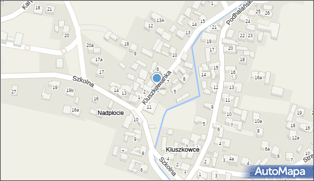 Kluszkowce, Kluszkowianka, 3, mapa Kluszkowce