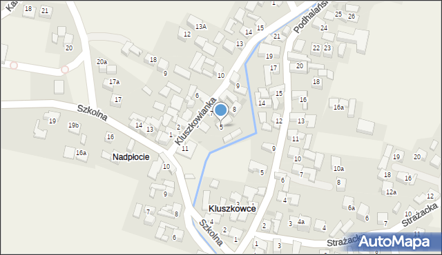 Kluszkowce, Kluszkowianka, 5, mapa Kluszkowce