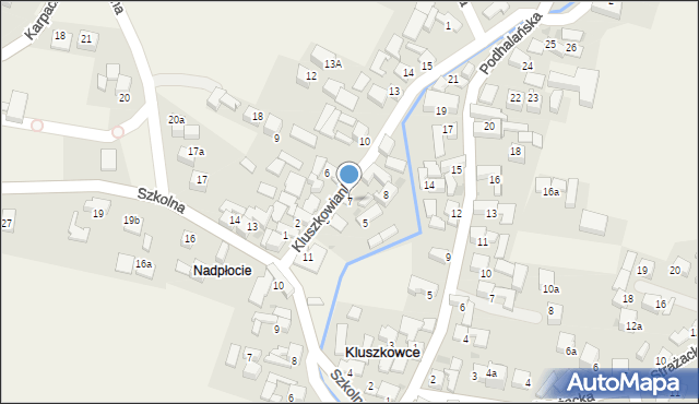 Kluszkowce, Kluszkowianka, 7, mapa Kluszkowce