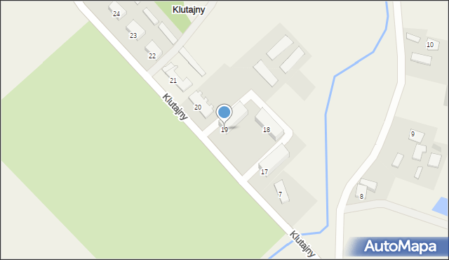 Klutajny, Klutajny, 19, mapa Klutajny