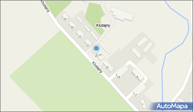 Klutajny, Klutajny, 21, mapa Klutajny