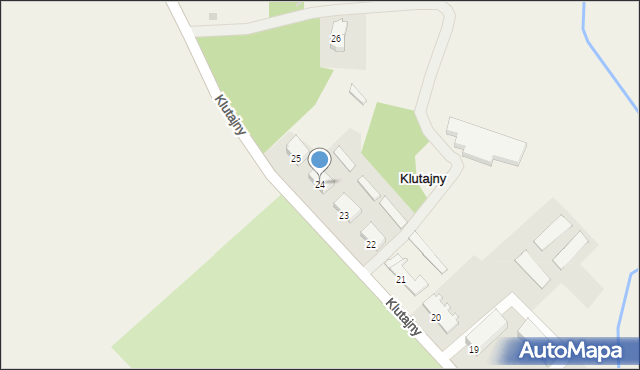 Klutajny, Klutajny, 24, mapa Klutajny