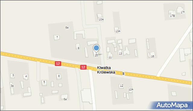 Klwatka Królewska, Klwatka Królewska, 10, mapa Klwatka Królewska