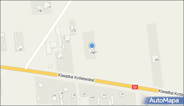 Klwatka Królewska, Klwatka Królewska, 17E, mapa Klwatka Królewska