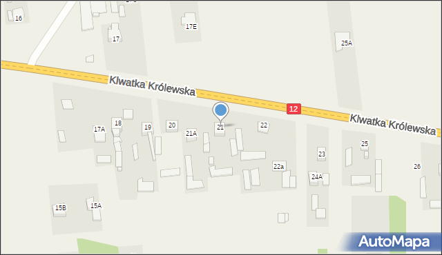 Klwatka Królewska, Klwatka Królewska, 21, mapa Klwatka Królewska