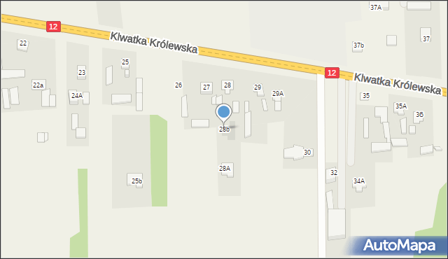 Klwatka Królewska, Klwatka Królewska, 28b, mapa Klwatka Królewska