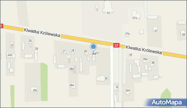 Klwatka Królewska, Klwatka Królewska, 29A, mapa Klwatka Królewska