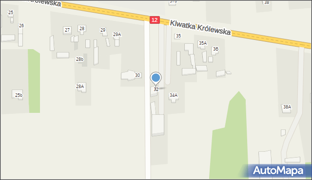 Klwatka Królewska, Klwatka Królewska, 32, mapa Klwatka Królewska