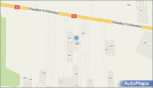 Klwatka Królewska, Klwatka Królewska, 44B, mapa Klwatka Królewska