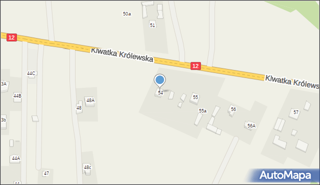 Klwatka Królewska, Klwatka Królewska, 54, mapa Klwatka Królewska