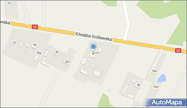 Klwatka Królewska, Klwatka Królewska, 57, mapa Klwatka Królewska