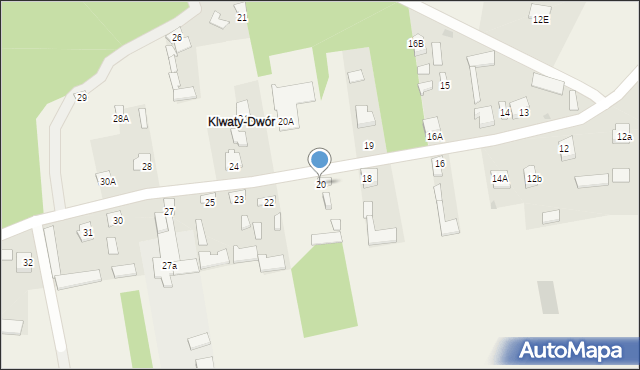 Klwaty, Klwaty, 20, mapa Klwaty