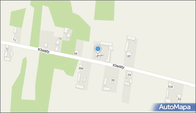 Klwaty, Klwaty, 67, mapa Klwaty