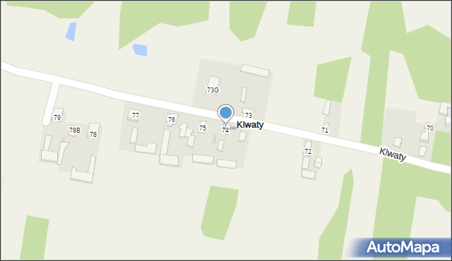 Klwaty, Klwaty, 74, mapa Klwaty