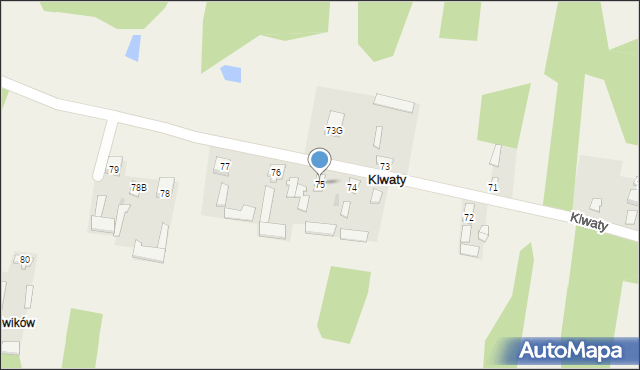 Klwaty, Klwaty, 75, mapa Klwaty