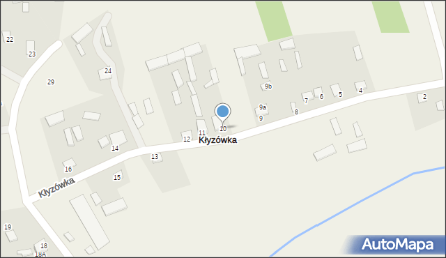 Kłyzówka, Kłyzówka, 10, mapa Kłyzówka