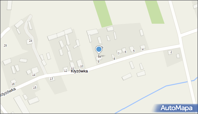 Kłyzówka, Kłyzówka, 9a, mapa Kłyzówka