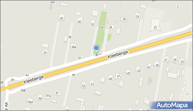 Kock, Kleeberga, gen., 30, mapa Kock