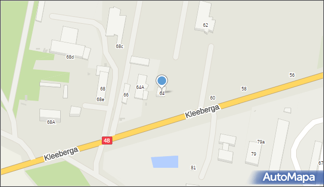 Kock, Kleeberga, gen., 64, mapa Kock